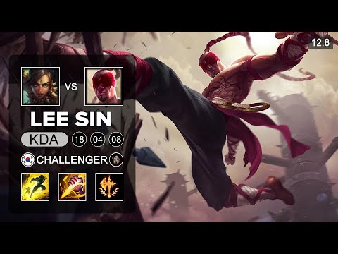 T1 Faker Lee Sin vs Nidalee Jungle - KR Challenger - Patch 12.8 Season 12