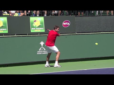 Stan Wawrinka Backhand Slice Slow Motion - Tennis Backhand Slice Technique
