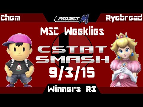MSC SSBPM 9-3-15 Singles WR3 - Chem (Ness) vs. Ryebread (Peach)