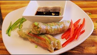 Vegan Spring Rolls - spring rolls recipe - vietnamese spring rolls - vegan food - plant based