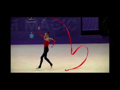 Taisiia Onofriichuk UKR Ribbon FIG AA JUNIOR WORLD CHAMPIONSHIP 2023