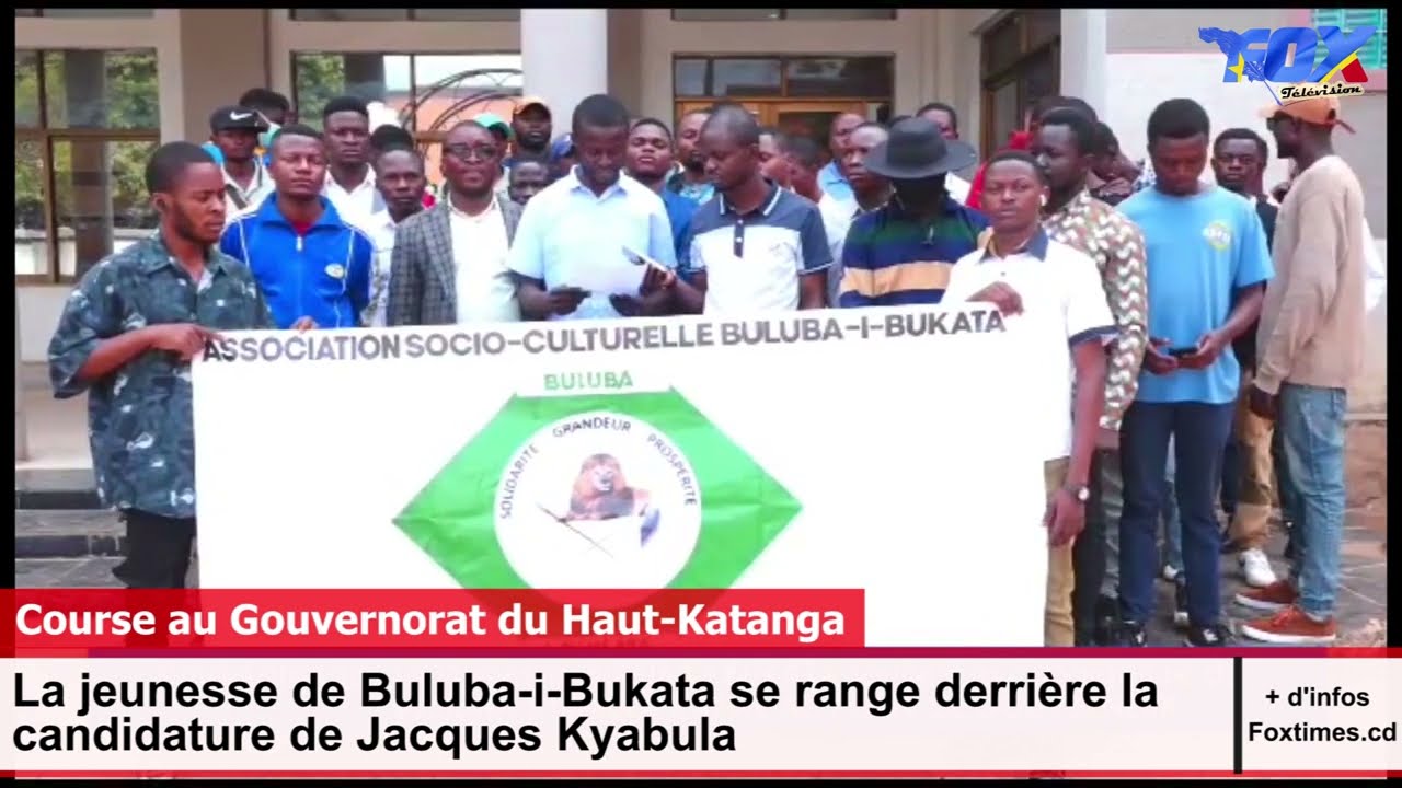la jeunesse de Buluba i Bukata se range derrière la candidature de Jacques Kyabula