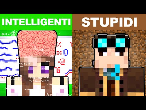 SCEGLI IL LATO GIUSTO INTELLIGENTI CONTRO STUPIDI SU MINECRAFT!!