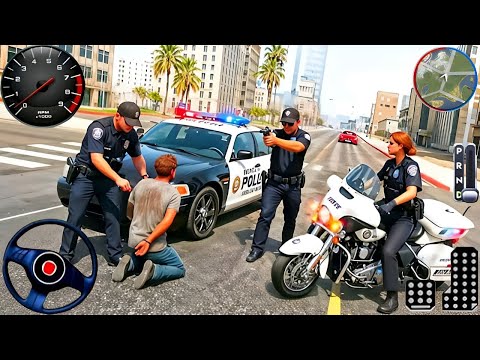 Police Car Chase Simulator 3D Game - Real Cop Cars Driving Simulator 2025 - Android GamePlay