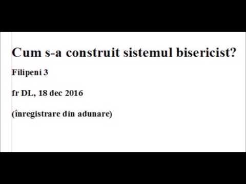 Cum s-a construit sistemul bisericist?