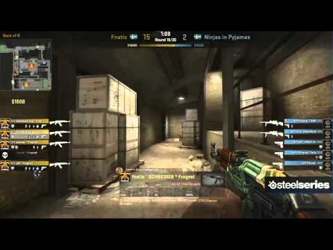 Fnatic vs NIP last rounds (de_train) Grand Final DHW 2013 (Second half)