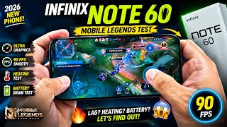 Infinix Note 60 Mobile Legends Gaming Test 🔥 Ultra Graphics, FPS, Performance Review!
