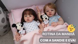 ROTINA DA MANHÃ COM A SANDIE E EVA!