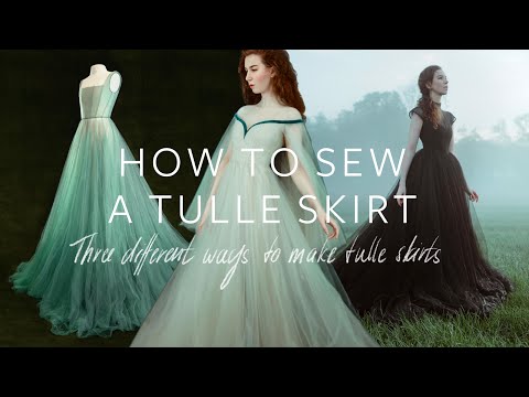 How to Sew a Tulle Skirt - Three different ways I use...