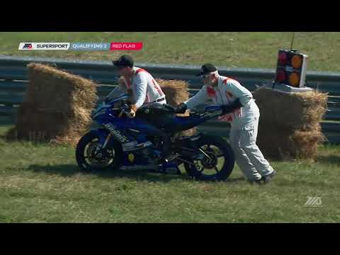 Caroline Olsen crash supersport Q2 pittsburgh MotoAmerica