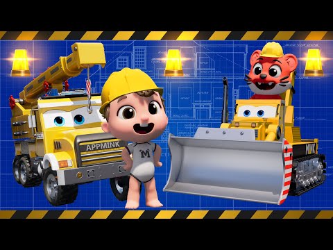 Construction Workers Build Awesome Vehicles + More Nursery Rhymes & Kids Songs by AppMink
