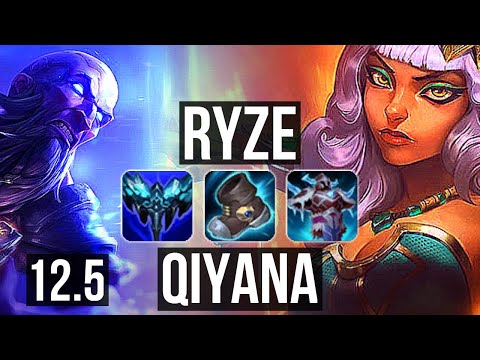 RYZE vs QIYANA (MID) | Rank 5 Ryze, 3/3/17, Rank 19 | BR Challenger | 12.5