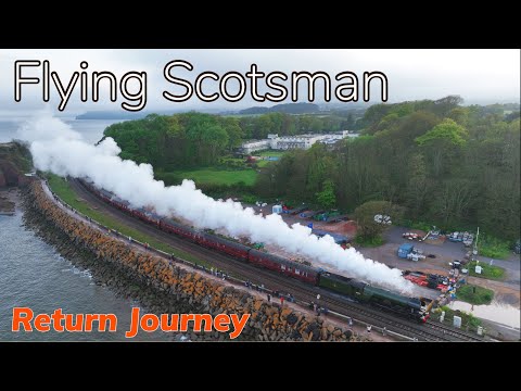 Flying Scotsman through Dawlish, Devon - Part 2