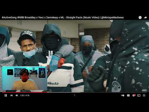 UK DRILL #ActiveGxng #NRB Broadday x Yevz x 2smokeyy x ML- STRAIGHT FACTS (REACTION)