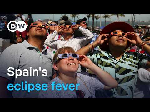 Millions head to Spain for once-in-a-lifetime solar eclipse | DW News