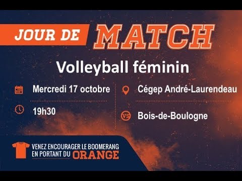 Volleyball D1 RSEQ - Bois-de-Boulogne vs André-Laurendeau