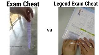 Exam Cheat 📝 VS Legend Exam 📋 Cheat🤔😁.