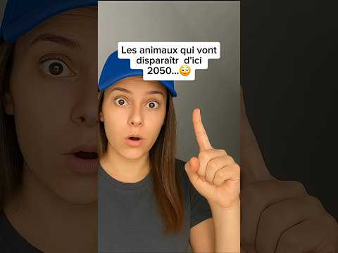 Les animaux qui vont disparaître d'ici 2050😳
