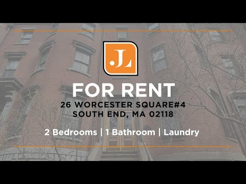RENTED: 26 Worcester Sq #4 South End, MA 02118