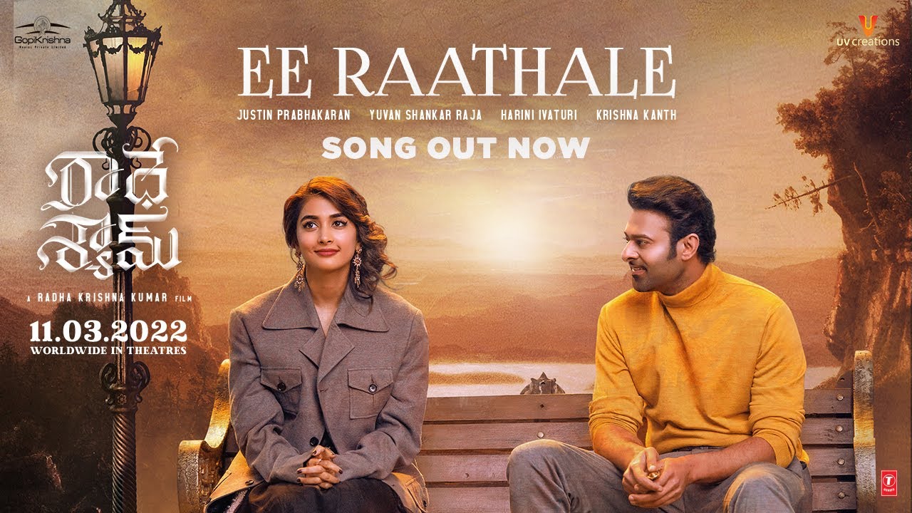 Ee Raathale Lyrics info| Radhe Shyam | Prabhas,Pooja Hegde | Justin Prabhakaran | Krishna K