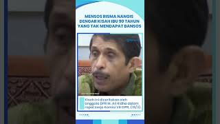 Momen Haru, Mensos Risma Nangis Dengar Kisah Ibu 90 Tahun Hidup Sebatang Kara yang Tak Dapat Bansos