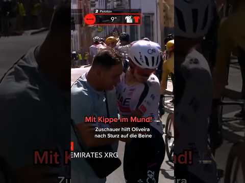 Zuschauer hilft Oliveira mit Kippe im Mund auf die Beine 🚬