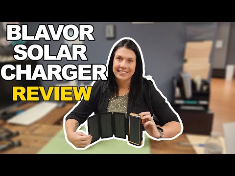 BLAVOR Solar Charger Power Bank Review ☀️ - 20000mAh Fast Charging with Foldable Panels & Flashlight