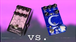 Video thumbnail for EarthQuaker Devices Transmisser Vs. Walrus Audio Slö Reverb Pedals | Roland JC-40 In Stereo by pedal partners