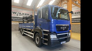 MAN TGS 26.360, 6X2 26 TONNE DRAWBAR SPEC BRICK GRAB – 2011 – DK61 U flatbed truck for sale image 4 MAN TGS 26.360, 6X2 26 TONNE DRAWBAR SPEC BRICK GRAB – 2011 – DK61 U flatbed truck image 4