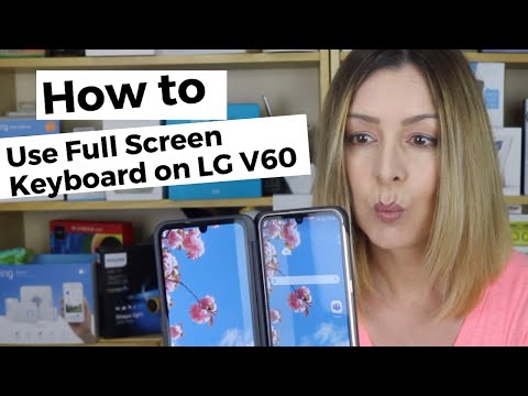 How to turn Second Screen into a Full Screen Keyboard on LG V60 Dual Screen