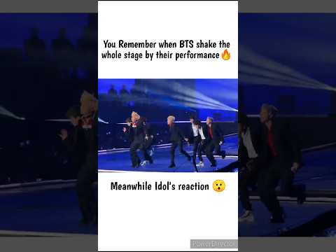 Idol's Reaction😲 when BTS shake the whole stage by their performance🔥
