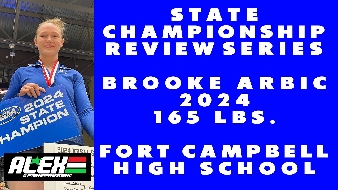 State Wrestling Championship match review w/ Brooke Arbic (Ft. Campbell; 2024 165 lbs.)