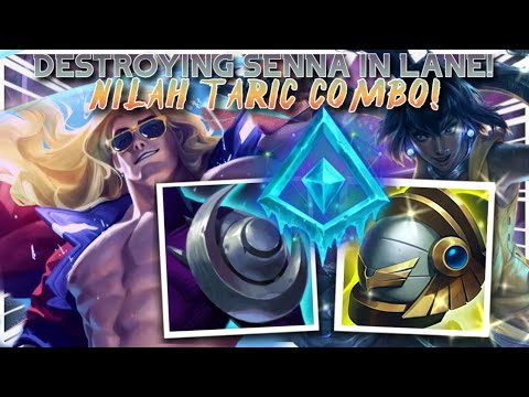 Challenger Taric Support- Destroying Senna Lane. Don't Disrespect GEMS