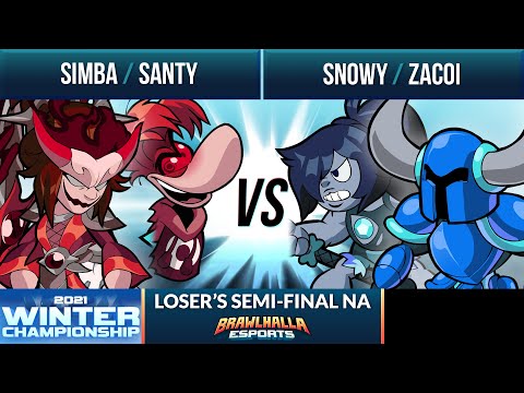 Simba & Santy vs Snowy & Zacoi - Loser's Semi-Final - Winter Championship 2021 - NA 2v2