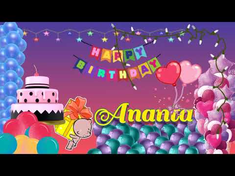 Happy Birthday ANANTA | happy birthday🎂happy birthday song with name💐#happybirthdaywish