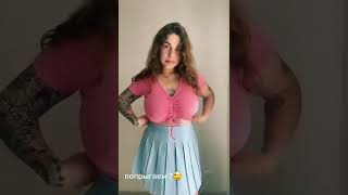 Her Bouncing Boobs #shorts #tiktok #big boobs