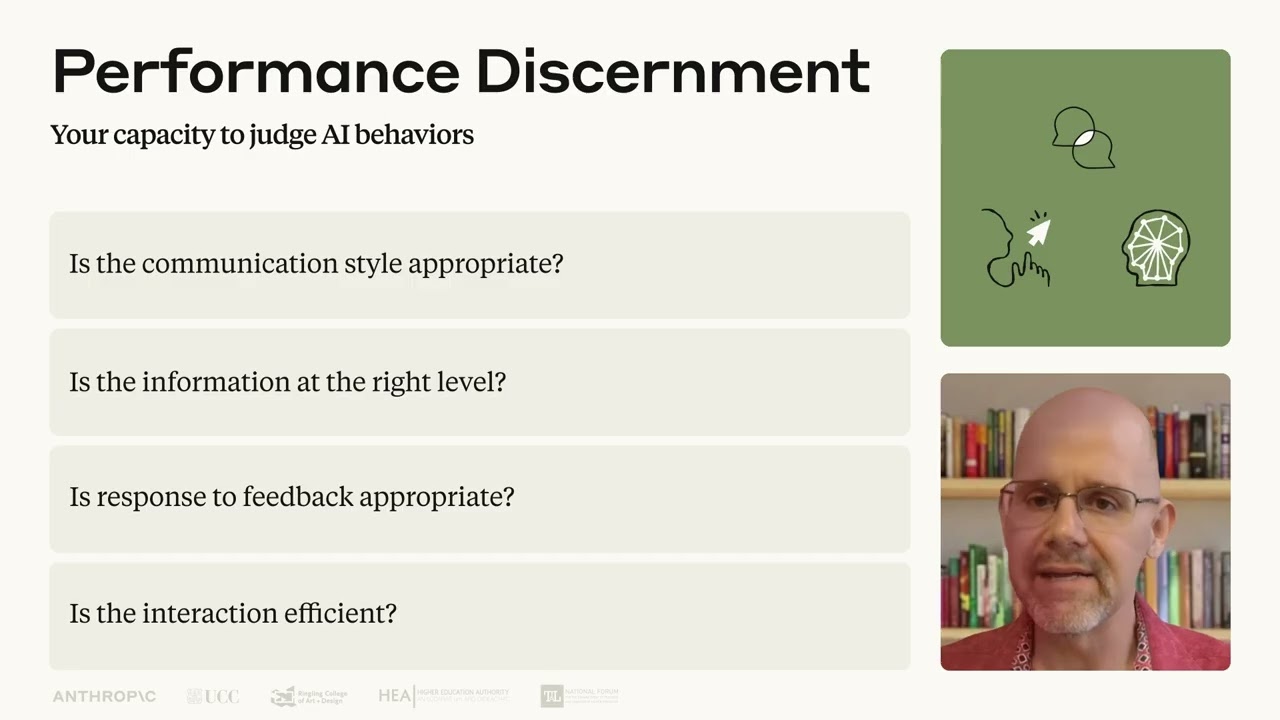 Lesson 8: A closer look at Discernment | AI Fluency: Framework & Foundations Course