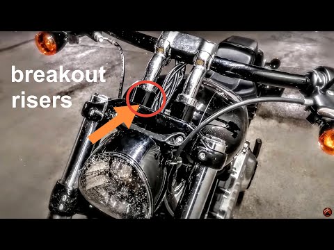 Harley Breakout - riser extensions (see description)