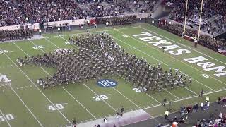 2019  A&M vs SOUTH CAROLINA HALFTIME DRILL  FOUR WAY CROSS & BLOCK T