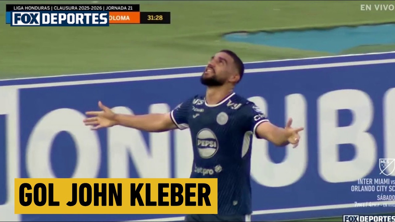😎 GOL John Kleber | Motagua 2-0 Choloma | Fecha 21, Clausura 2026 | Liga de Honduras