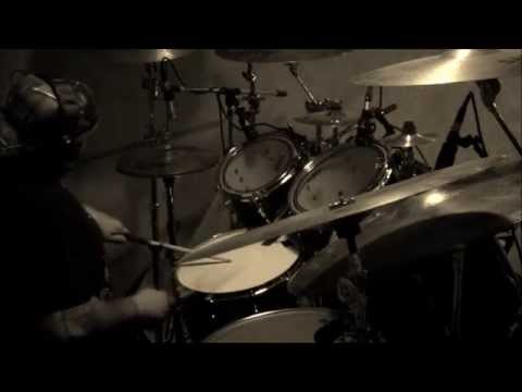 AJ Pero tracking drums @ Sonic Stomp Studios - Adrenaline Mob  7/30/14