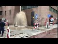 Leiding gesprongen in Saftlevenstraat in Rotterdam