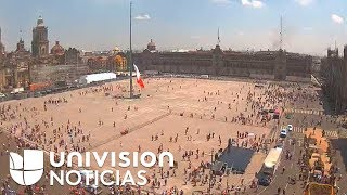 Video: Así se sintió el terremoto en el Zócalo de México