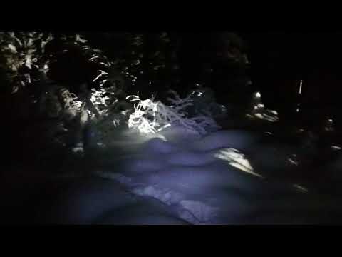 Measuring snow in the Entré West in Skuleskogen in the High coast of Sweden.