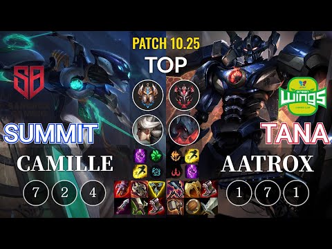 SB Summit Camille vs JAG TaNa Aatrox Top - KR Patch 10.25