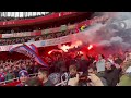 Crystal Palace Holmesdale Fanatics away at Arsenal in Premier League