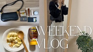 【週末vlog】いつもの朝ごはんを食べてランチに出かける日🥗/Q10購入品紹介/夜は旦那と手作りタコス🌮