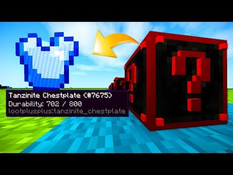 DÜNYANIN EN GÜÇLÜ ZIRHI KARANLIK ŞANS BLOKLARI - Minecraft