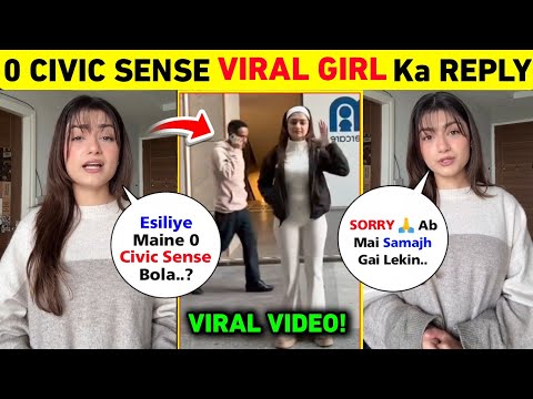 Amulya Rattan Apology On Her Viral 0 Civic Sense Video | Anulya Rattan Viral Video