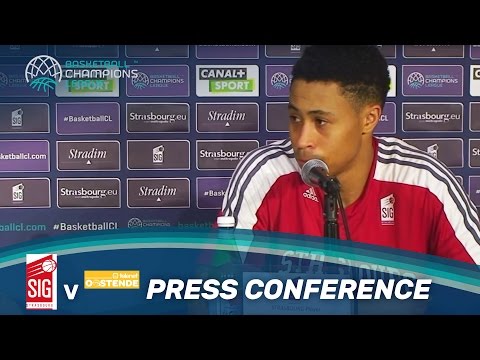 SIG Strasbourg v Telenet Oostende - Press Conference - Basketball Champions League
